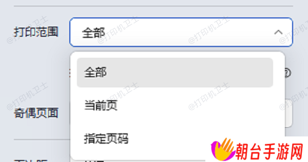 检查打印设置