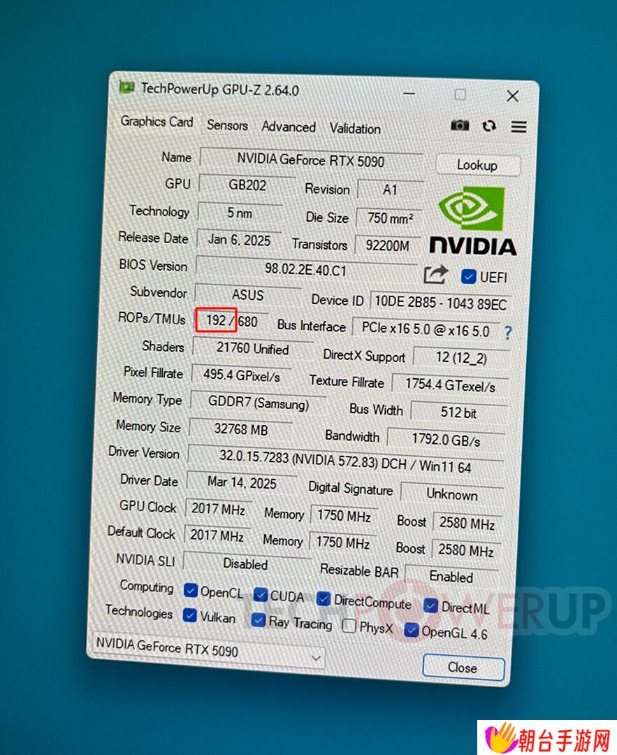 人类的悲喜并不相通：华硕 RTX 5090 夜神显卡爆出 192 个 ROPs“超规格”型号，看齐 RTX PRO 6000